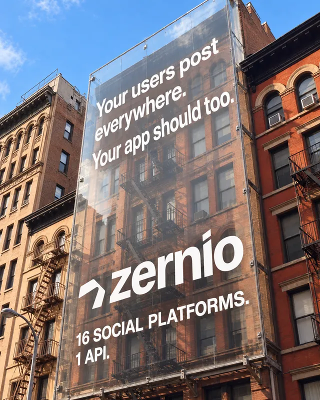 An ad Baker made for Zernio